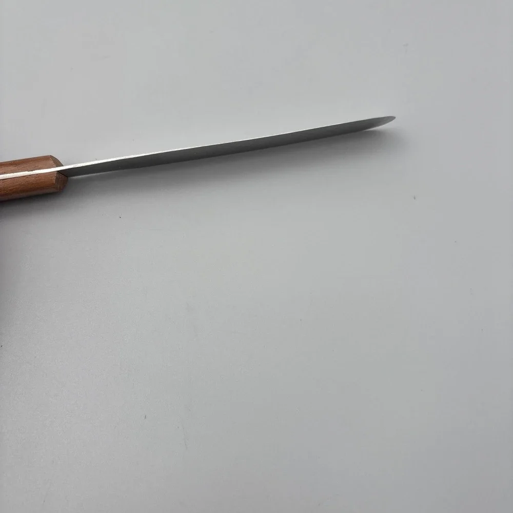 Vintage Stainless Steel LOT of 2 Frosting‎ Spatula Lamson 6S01 Wooden Handle